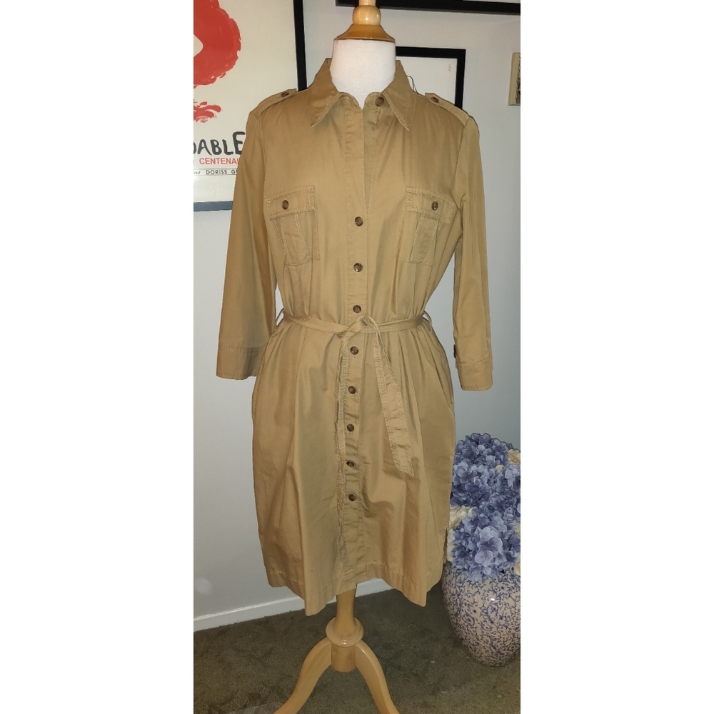 Classic Cotton Safari Dress